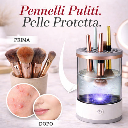 Pulitore Elettrico per Pennelli Make-Up con Luce UV – Igiene Profonda e Delicata