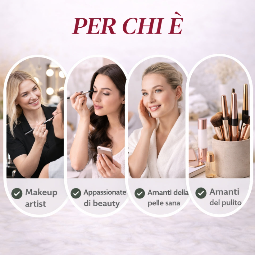 Pulitore Elettrico per Pennelli Make-Up con Luce UV – Igiene Profonda e Delicata